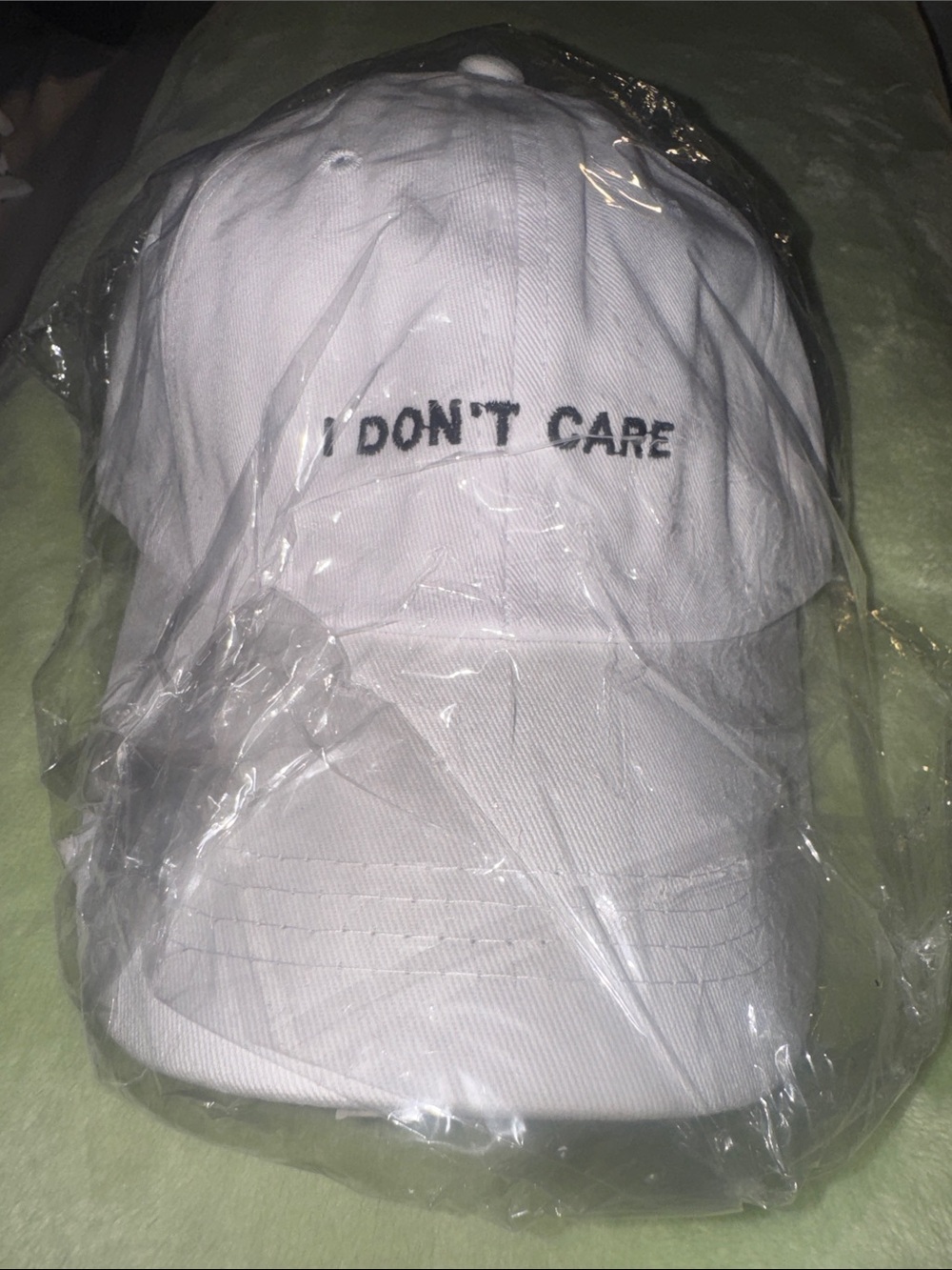 SHEIN NWT Adjustable Cap with “Drinks Well With Others” Text